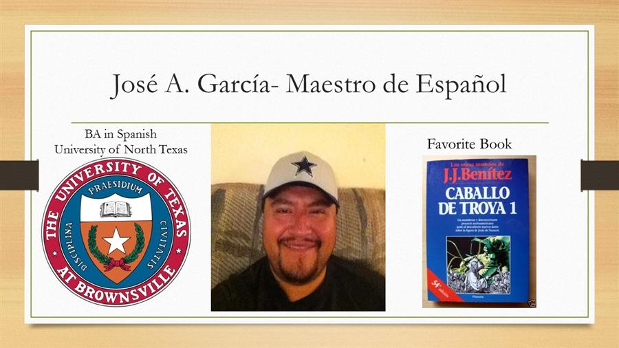 Mr. José A. García Mr. José A. García